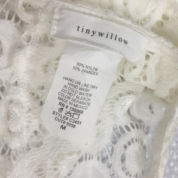 Tinywillow Lace Shirt sz M - Picture 8 of 11